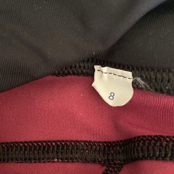 lululemon athletica Burgundy and Black Leggings - Picture 6 of 6